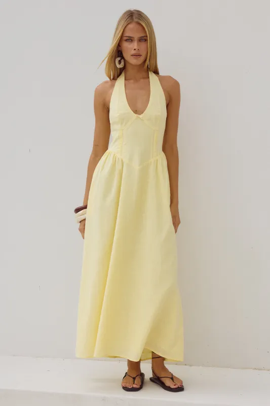 LIMONI MIDI DRESS - LEMON sold by Runaway The Label