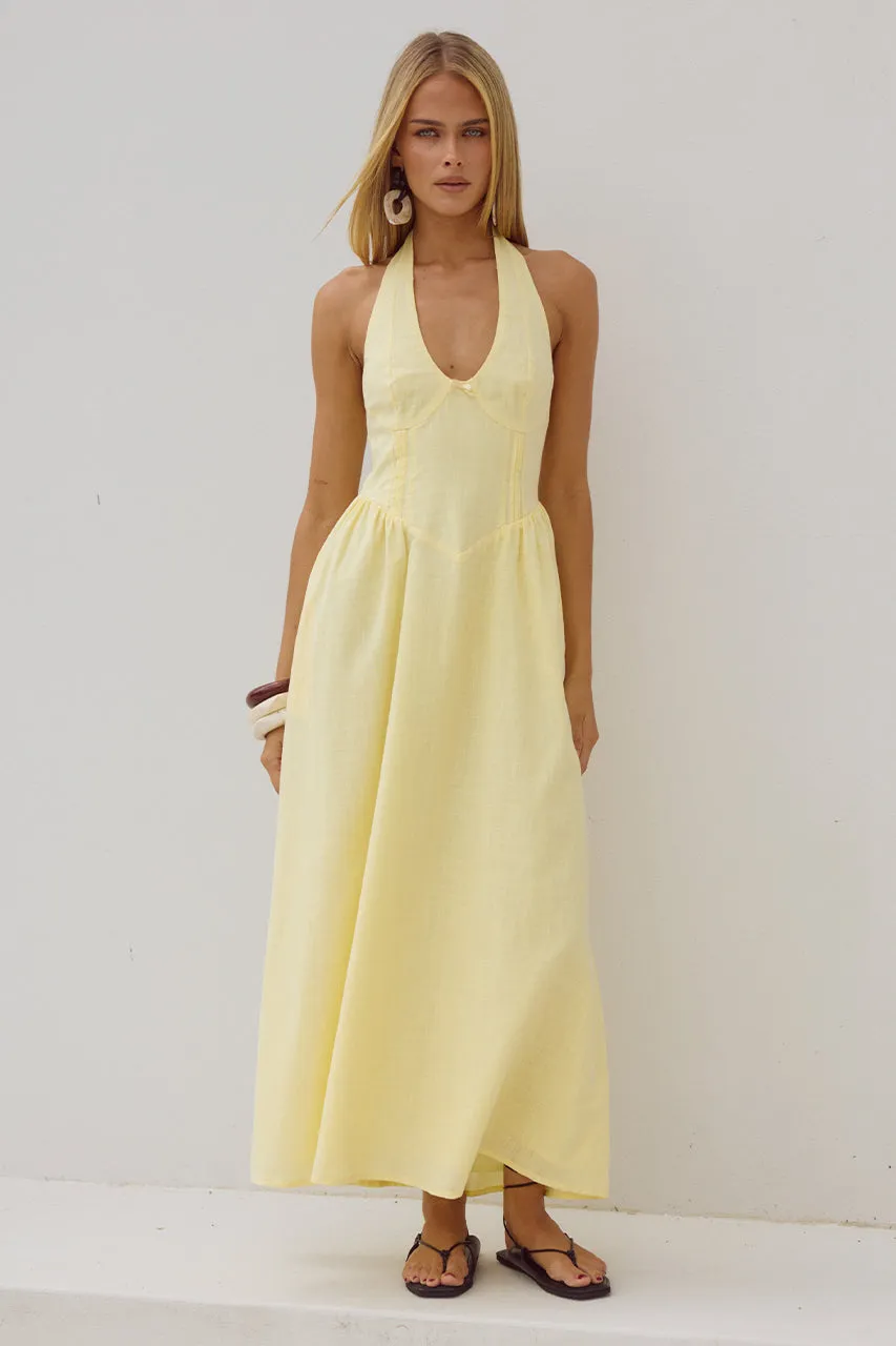 LIMONI MIDI DRESS - LEMON sold by Runaway The Label