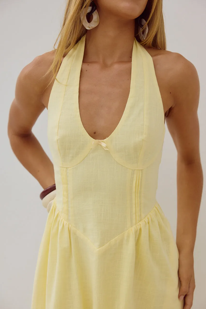 LIMONI MIDI DRESS - LEMON sold by Runaway The Label product image thumbnail 5