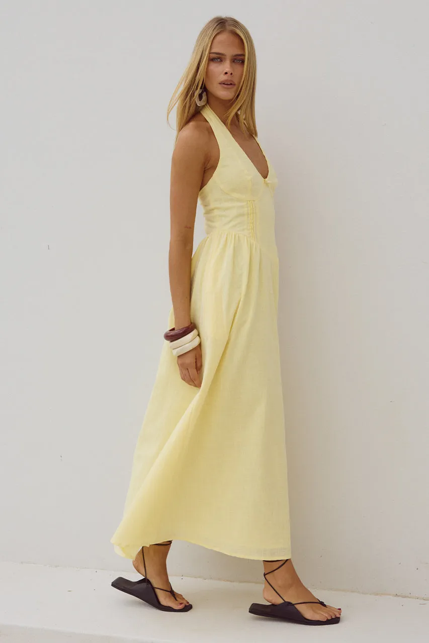 LIMONI MIDI DRESS - LEMON sold by Runaway The Label product image thumbnail 3