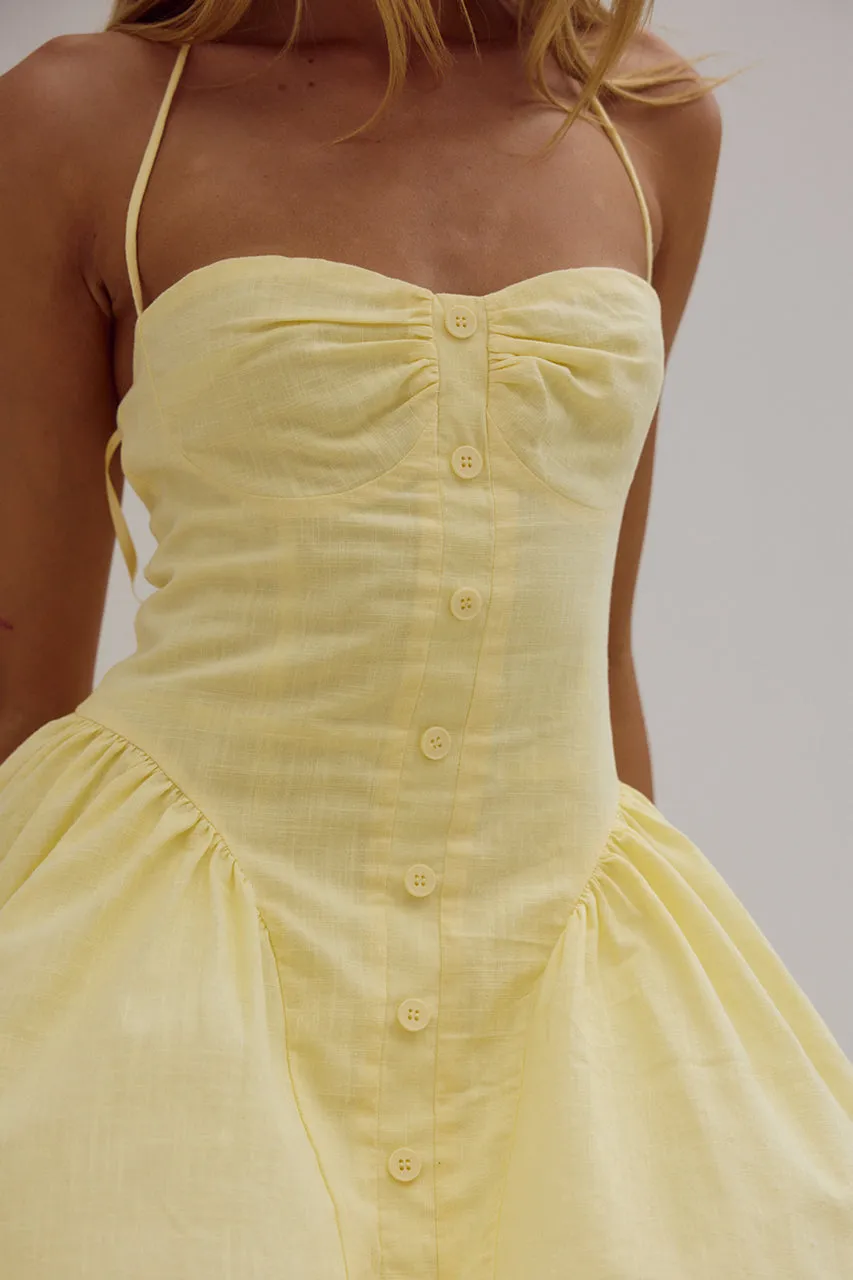 LIMONI MINI DRESS - LEMON sold by Runaway The Label product image thumbnail 5