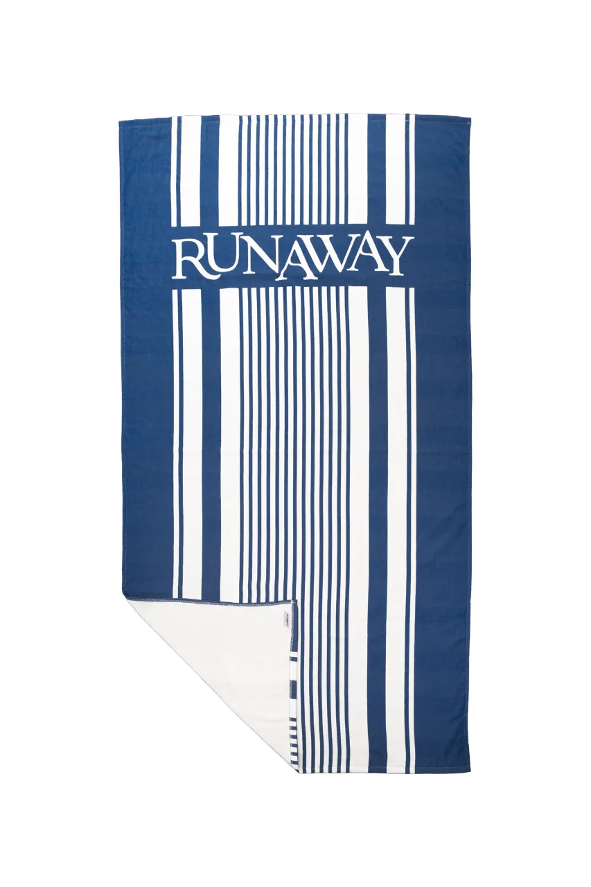 RUNAWAY BEACH TOWEL - BLUE STRIPE sold by Runaway The Label product image thumbnail 2