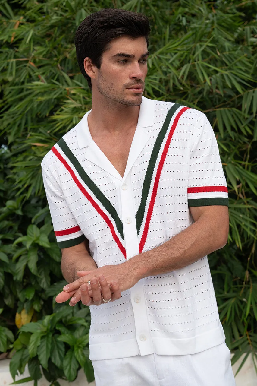 JAMES SHIRT - WHITE MULTI sold by Runaway The Label