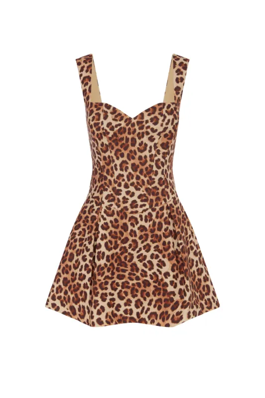 BETHANI MINI DRESS - LEOPARD sold by Runaway The Label
