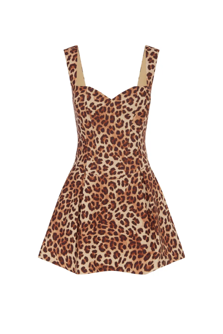 BETHANI MINI DRESS - LEOPARD sold by Runaway The Label