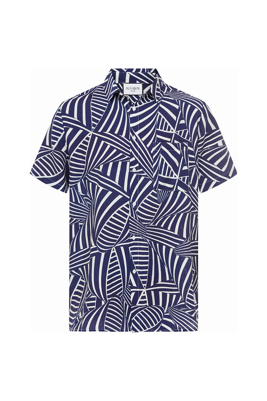 NATHAN SHIRT - NARNA NAVY sold by Runaway The Label product image thumbnail 5