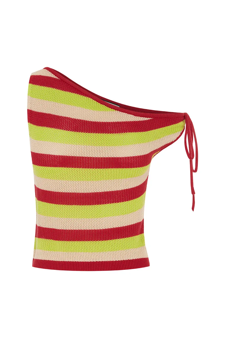 AKAYLA TOP - RED MULTI sold by Runaway The Label product image thumbnail 4