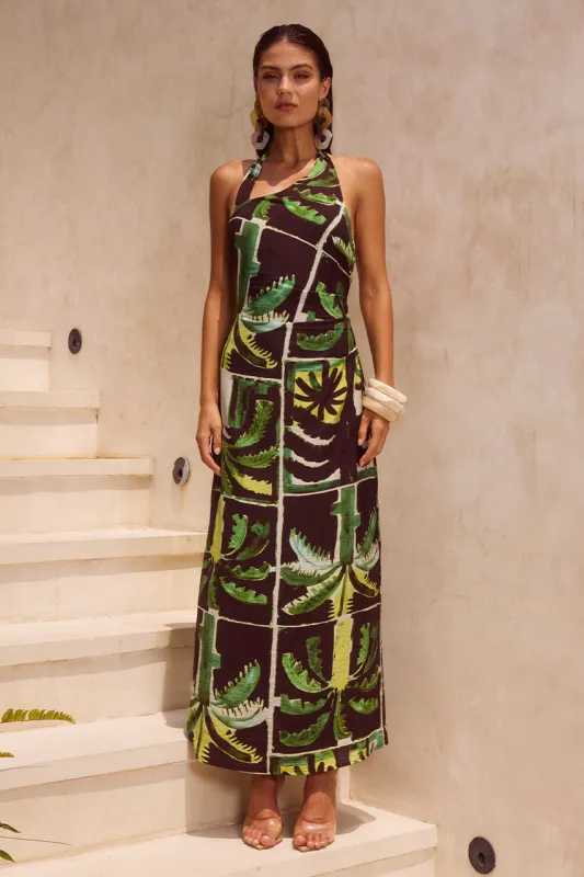 MIRANTO MIDI DRESS - ARLO GREEN sold by Runaway The Label