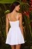 HENRIETTA MINI DRESS - WHITE sold by Runaway The Label