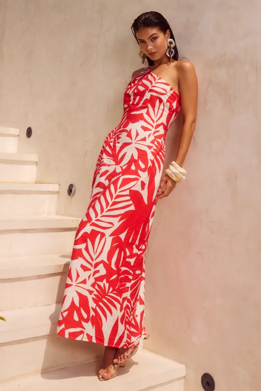 MATELO MIDI DRESS - MATELO RED sold by Runaway The Label