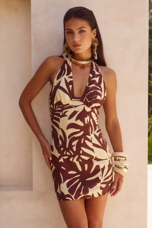 MATELO MINI DRESS - MATELO PRINT sold by Runaway The Label