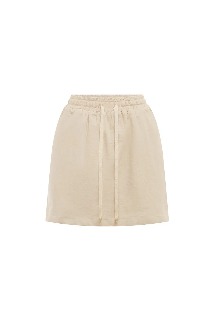 HOLLIS MINI SKIRT - SAND sold by Runaway The Label product image thumbnail 4
