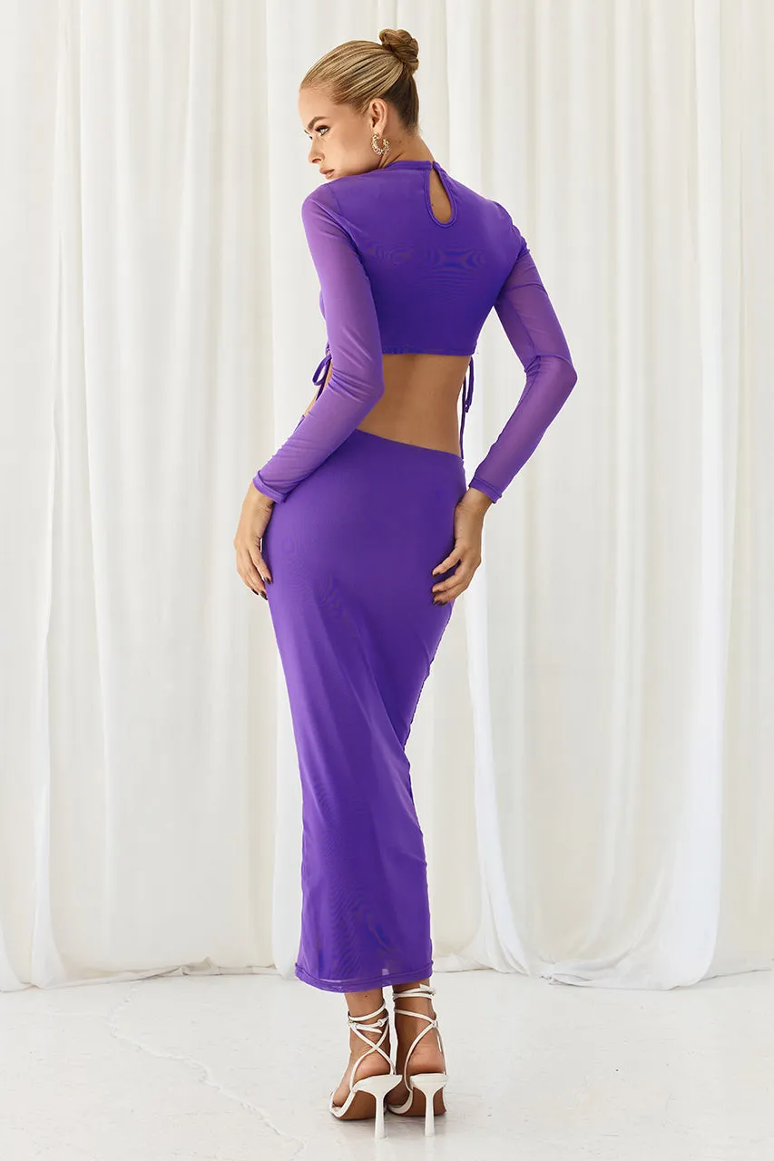 VILLA MIDI DRESS - PURPLE sold by Runaway The Label product image thumbnail 2