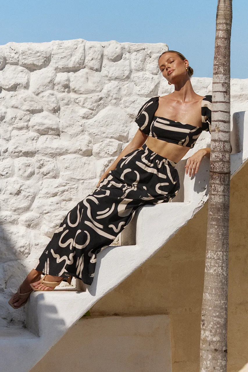 York Cotton Top - Black/Sand sold by Runaway The Label product image thumbnail 4