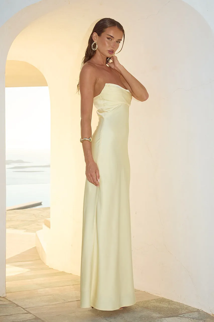 MADELEINE STRAPLESS MAXI DRESS - BUTTERMILK sold by Runaway The Label product image thumbnail 5