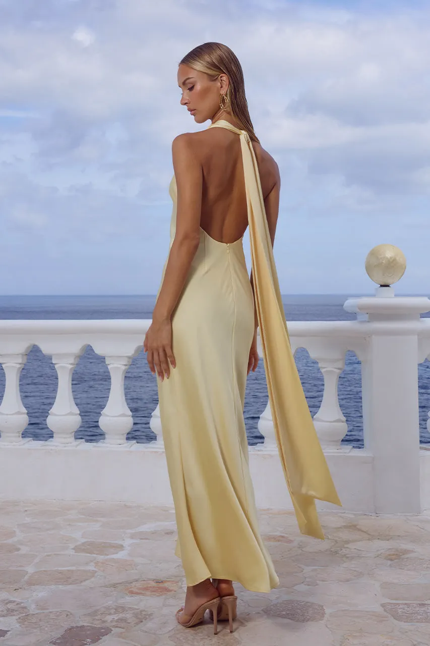 ARABELLE HIGH NECK MAXI DRESS - BUTTERMILK sold by Runaway The Label product image thumbnail 2