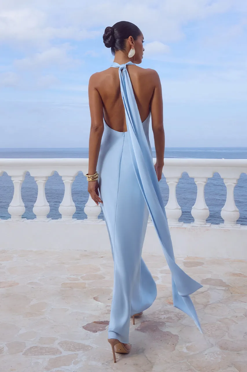 ARABELLE HIGH NECK MAXI DRESS - SKY BLUE sold by Runaway The Label product image thumbnail 2