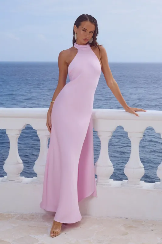 ARABELLE HIGH NECK MAXI DRESS - PETAL made by Runaway The Label
