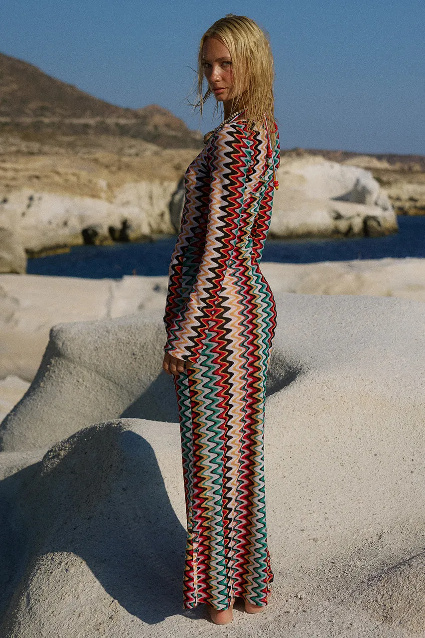 EMERIE SCOOP NECK MAXI DRESS - XYLA WAVE sold by Runaway The Label product image thumbnail 2