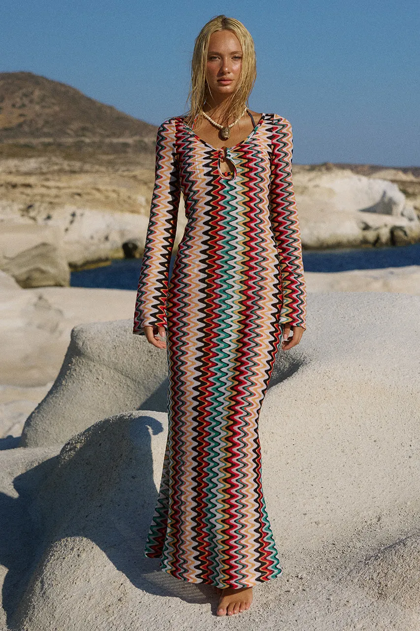 EMERIE SCOOP NECK MAXI DRESS - XYLA WAVE sold by Runaway The Label product image thumbnail 5