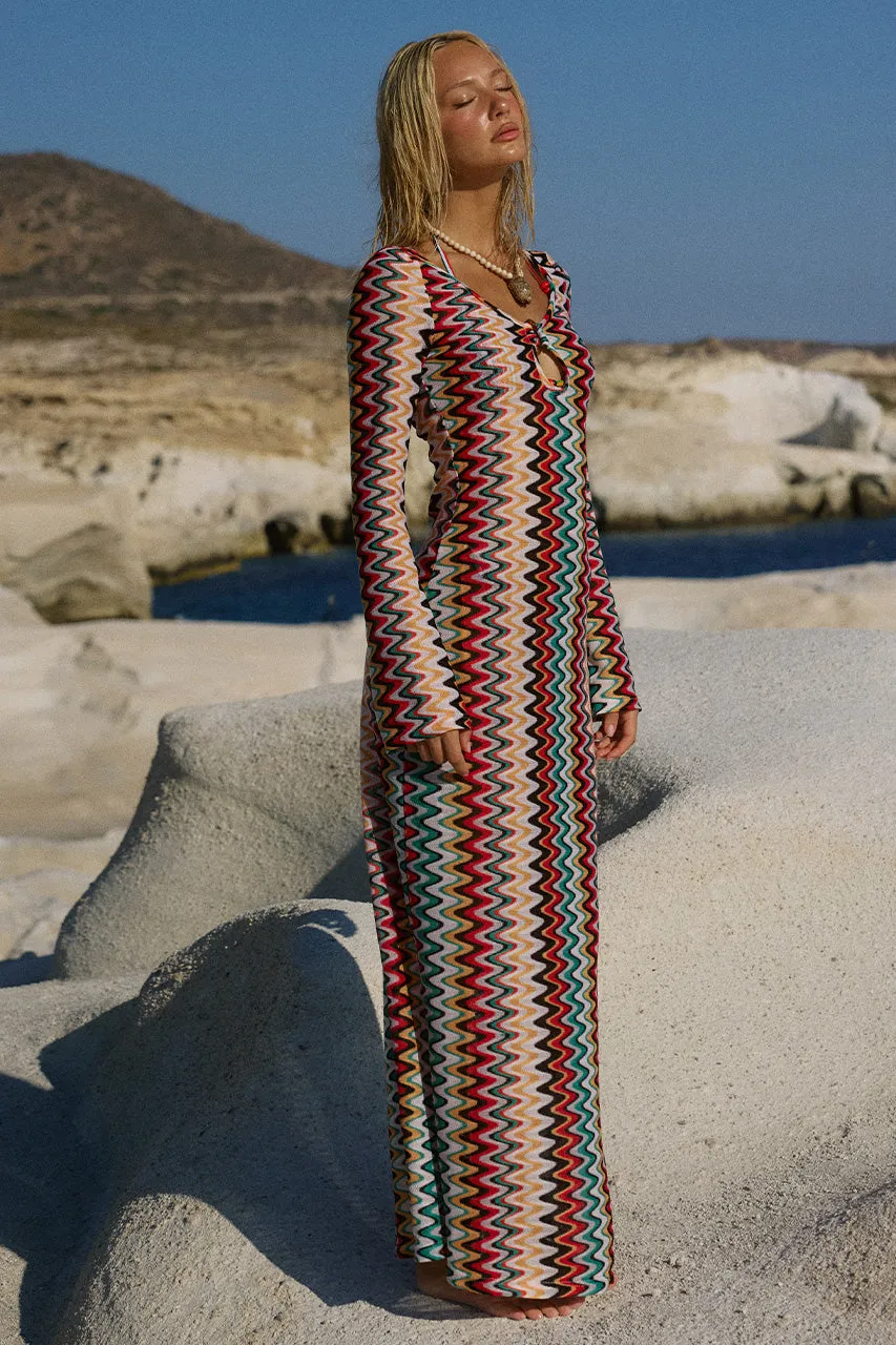 EMERIE SCOOP NECK MAXI DRESS - XYLA WAVE sold by Runaway The Label product image thumbnail 4