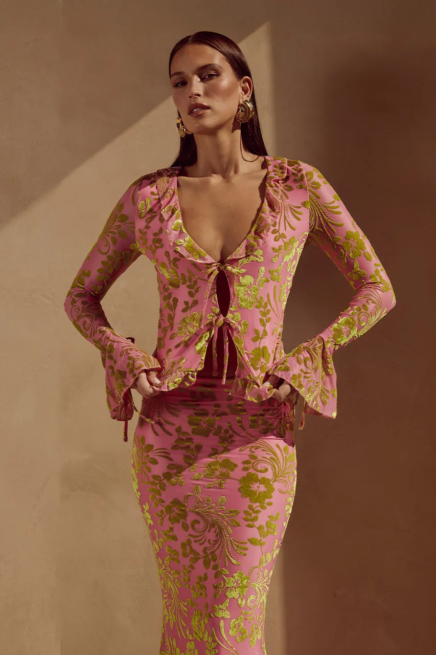 ZAIDA TOP - PINK sold by Runaway The Label product image thumbnail 3