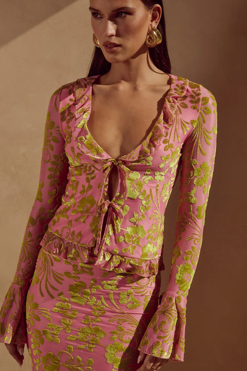 ZAIDA TOP - PINK sold by Runaway The Label