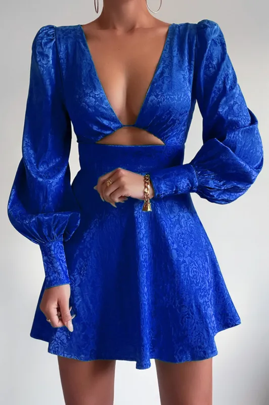Rosalia Mini Dress - Royal sold by Runaway The Label