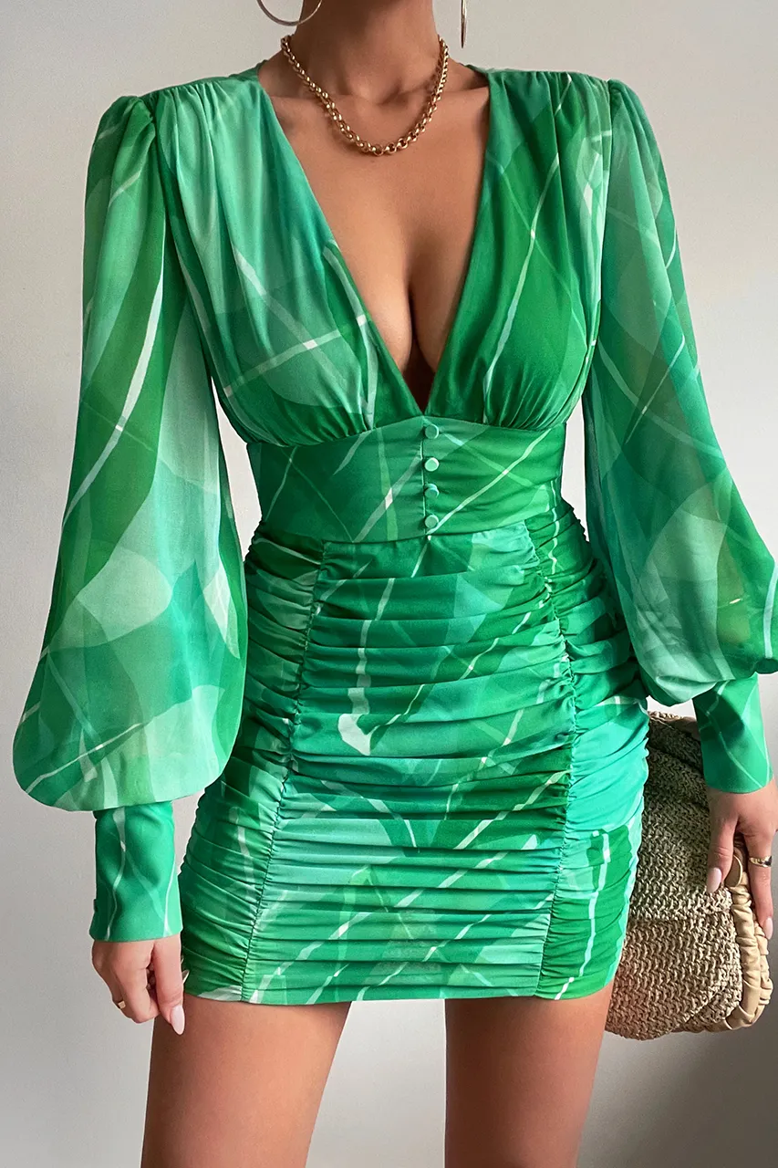 Elle Mini Dress - Rowena Green sold by Runaway The Label