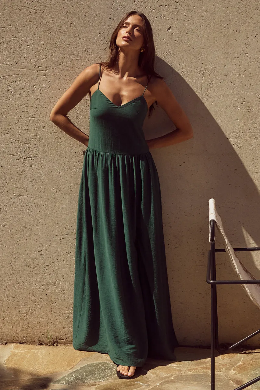 MAEVI MAXI DRESS - EMERALD sold by Runaway The Label product image thumbnail 3