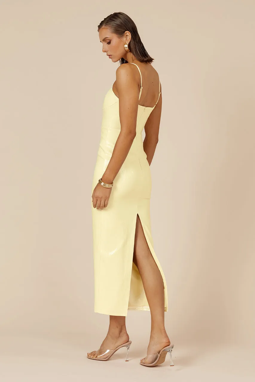 BENITO MIDI DRESS - LEMON sold by Runaway The Label product image thumbnail 2