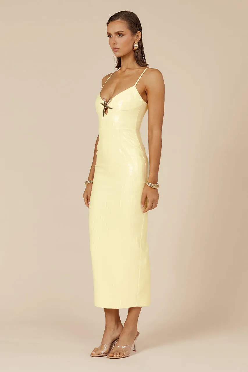 BENITO MIDI DRESS - LEMON sold by Runaway The Label product image thumbnail 5