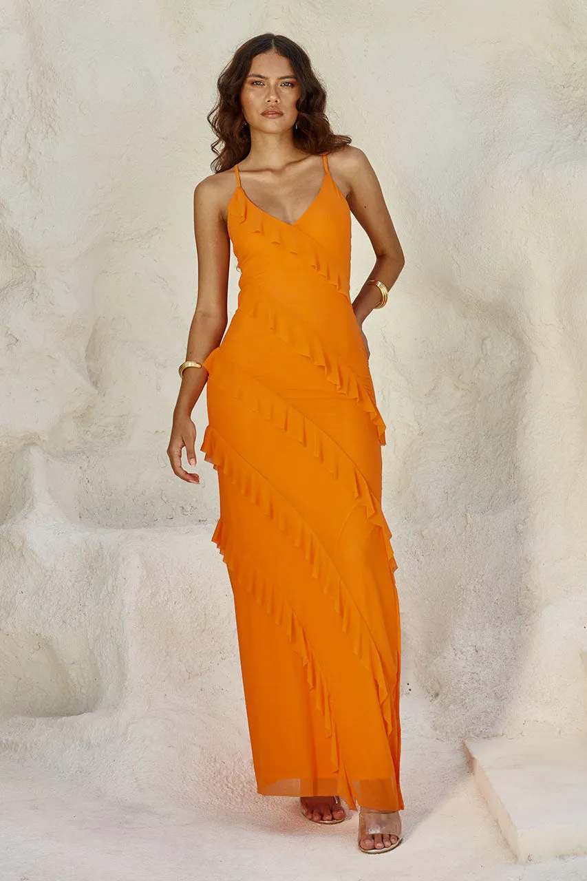 BELOVED MAXI DRESS - ORANGE sold by Runaway The Label product image thumbnail 2