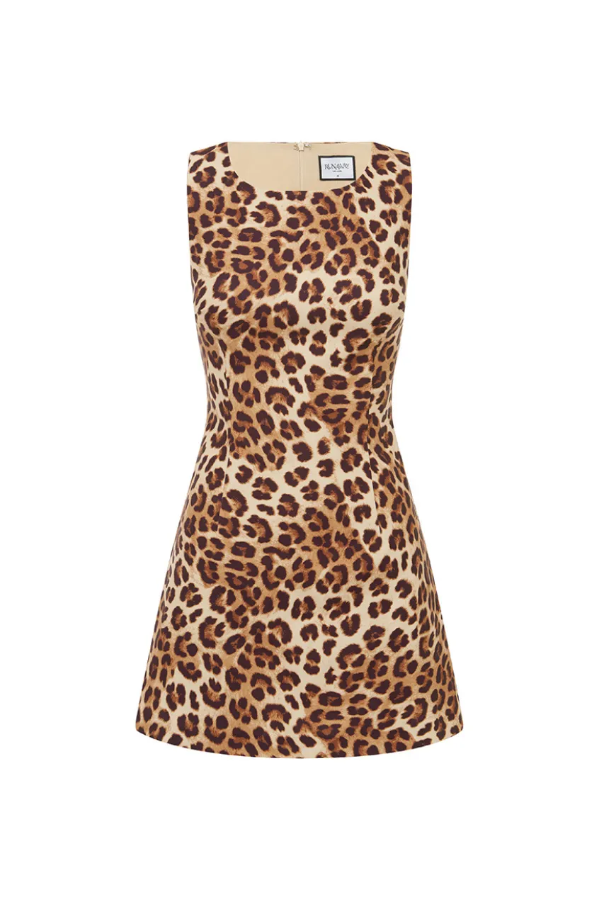 LONDON MINI DRESS - LEOPARD sold by Runaway The Label product image thumbnail 5