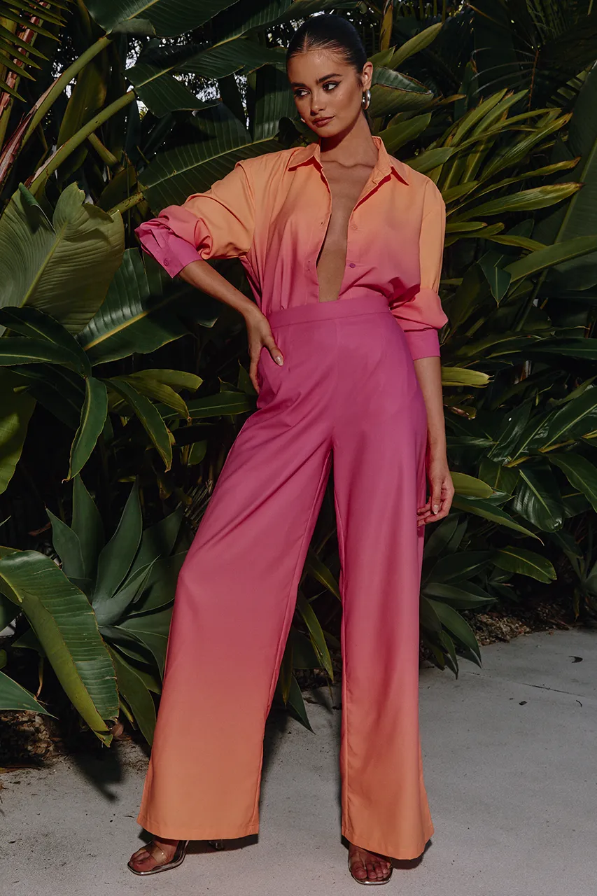 SUELA SHIRT - PINK/ORANGE sold by Runaway The Label product image thumbnail 2