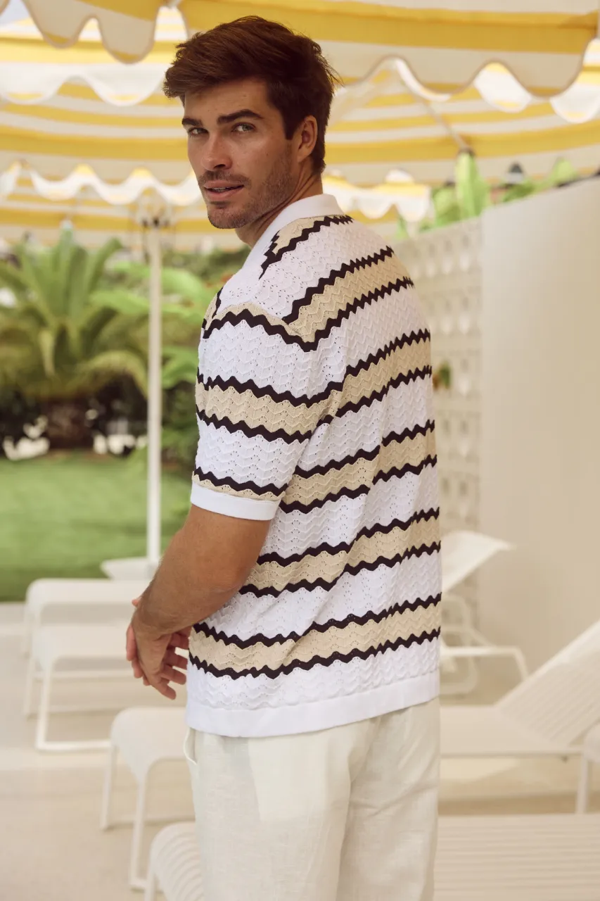 OTTO SHIRT - WHITE/SAND sold by Runaway The Label product image thumbnail 4