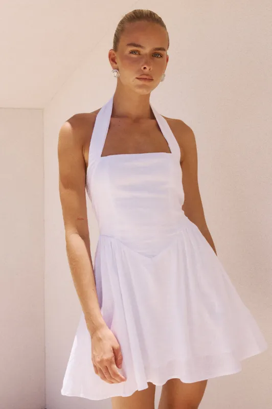 SOLARA MINI DRESS - WHITE sold by Runaway The Label