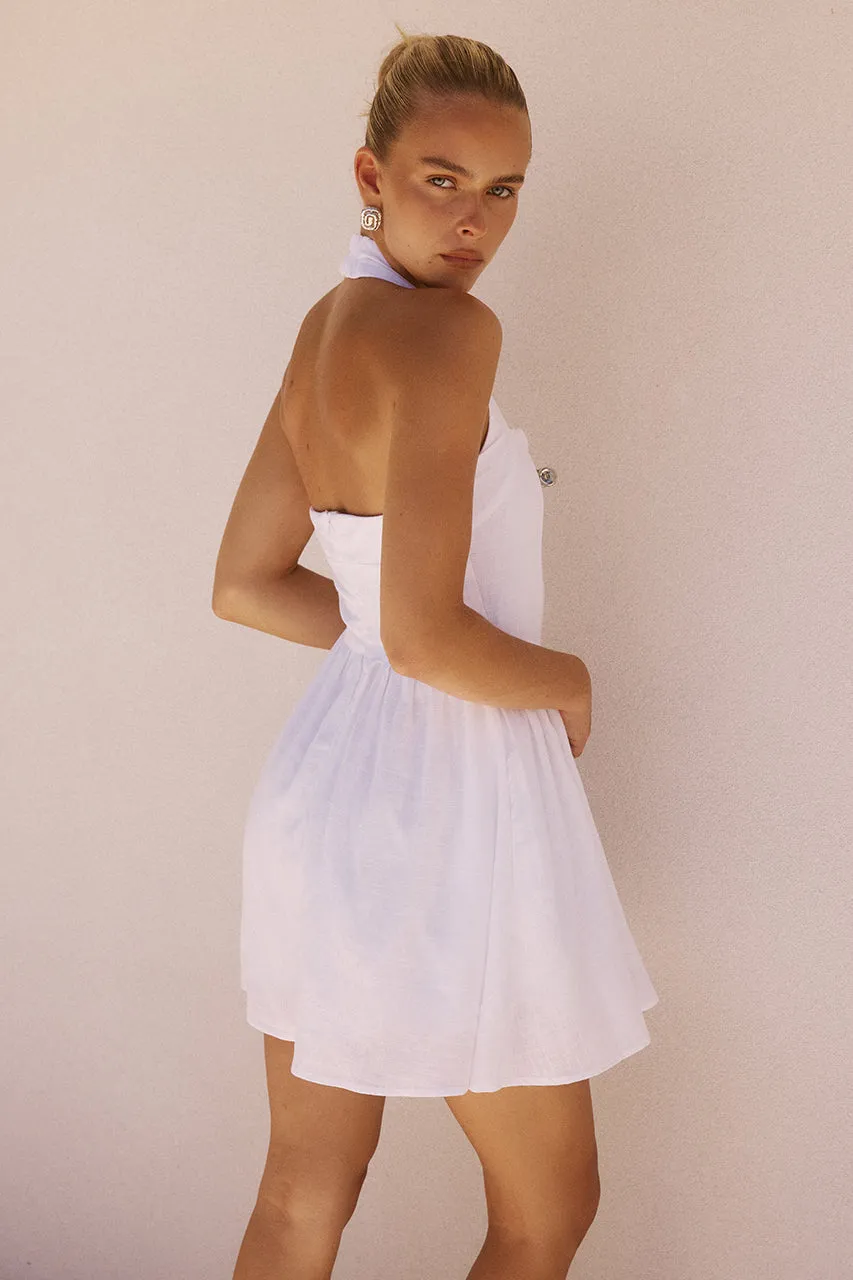 SOLARA MINI DRESS - WHITE sold by Runaway The Label product image thumbnail 2