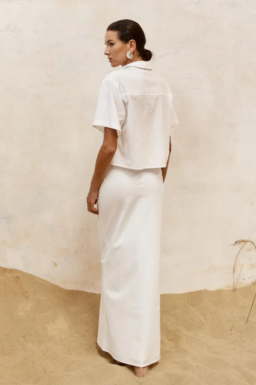 VERONA MAXI SKIRT - WHITE sold by Runaway The Label product image thumbnail 2