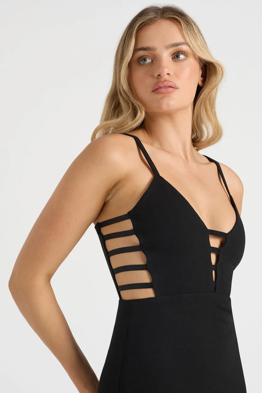 THE CUTOUT MIDI DRESS - BLACK sold by Runaway The Label product image thumbnail 4