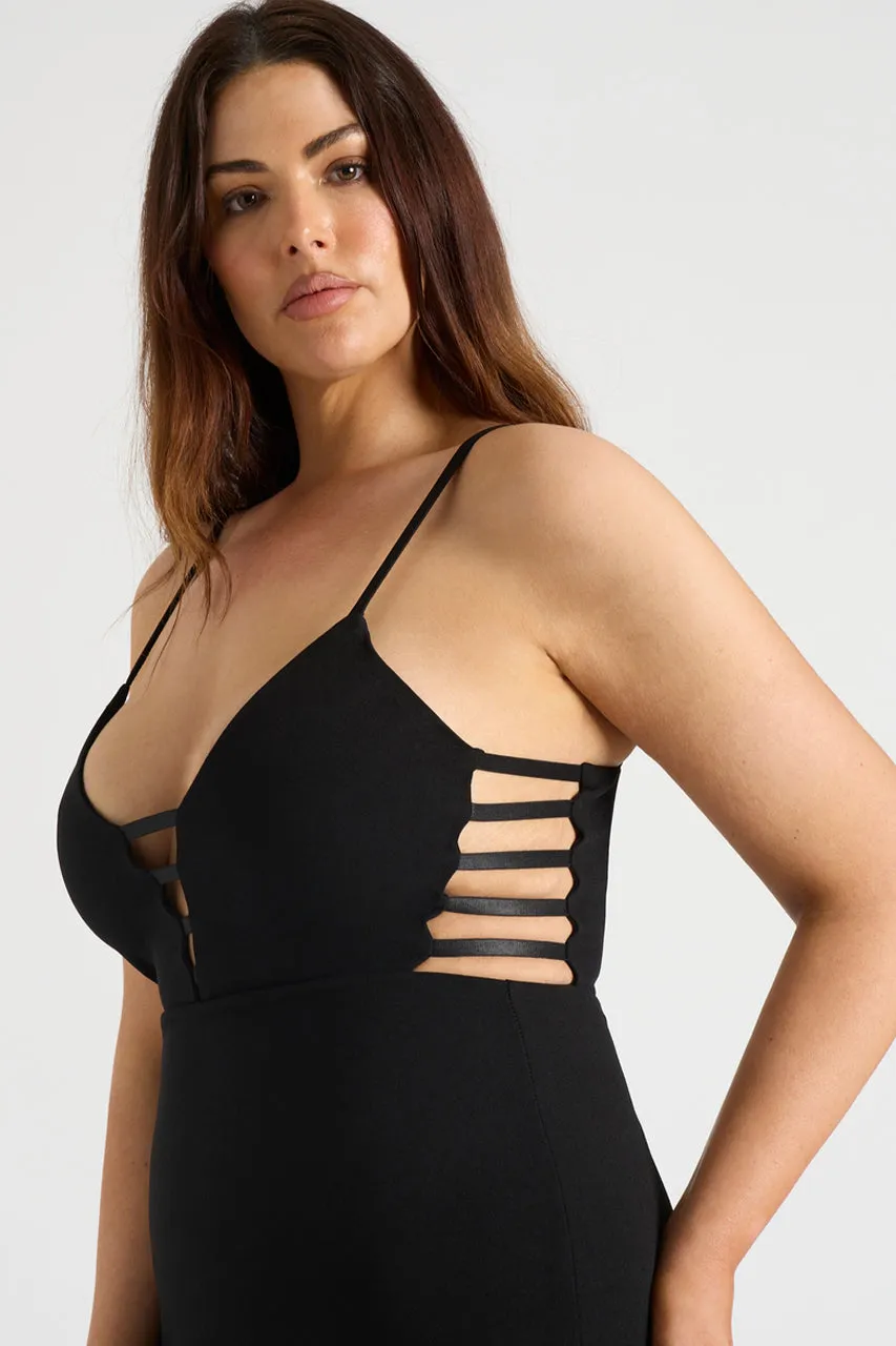 THE CUTOUT MIDI DRESS - BLACK sold by Runaway The Label product image thumbnail 5