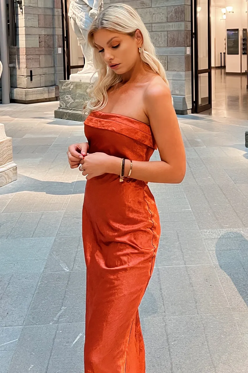 Leila Slip Dress - Copper sold by Runaway The Label product image thumbnail 5