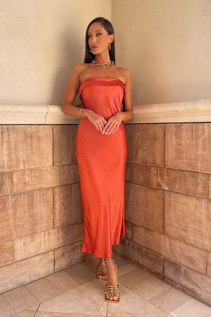 Leila Slip Dress - Copper sold by Runaway The Label product image thumbnail 2