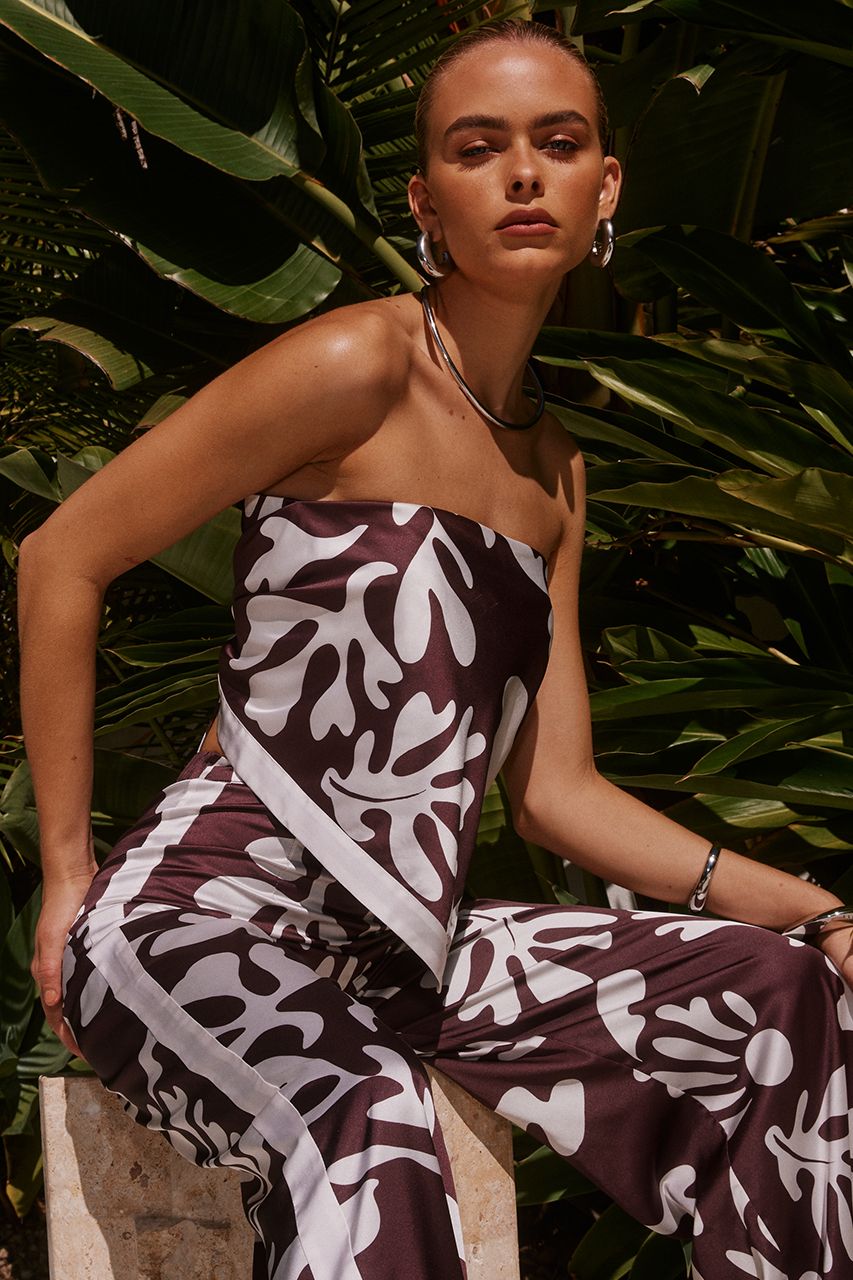 AKELI SCARF TOP - CHOCOLATE BOTANICA sold by Runaway The Label