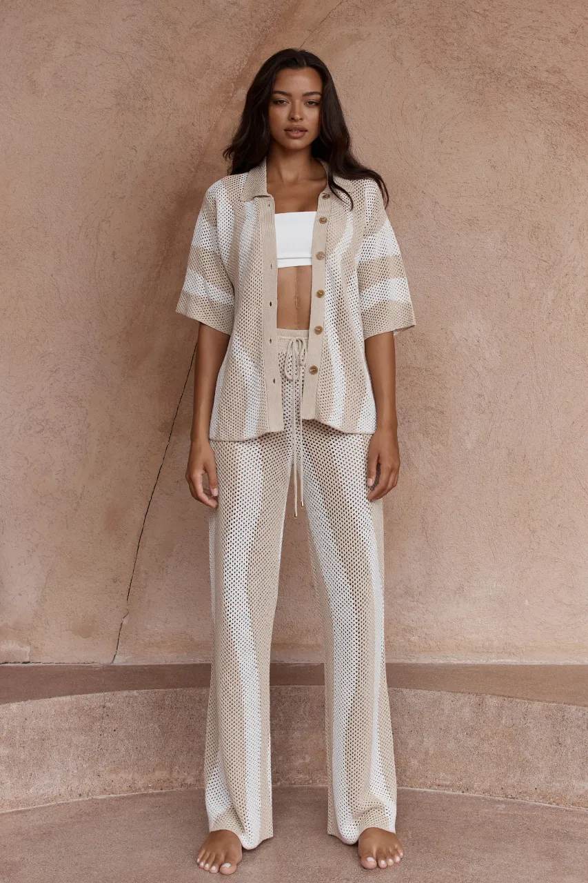 ZANZIBAR TOP - SAND/WHITE sold by Runaway The Label product image thumbnail 2