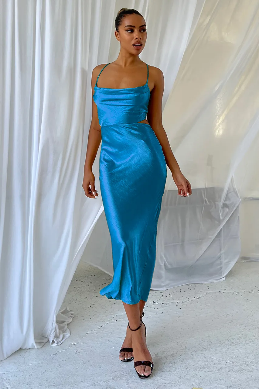Chaya Slip Dress - Ocean sold by Runaway The Label product image thumbnail 2