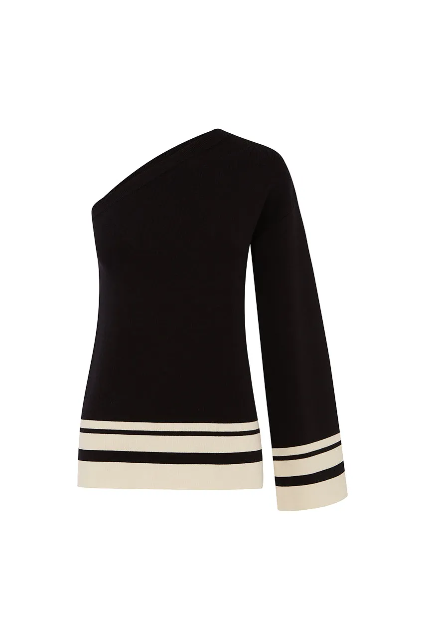 REMINGTON TOP - BLACK/CREAM sold by Runaway The Label product image thumbnail 3