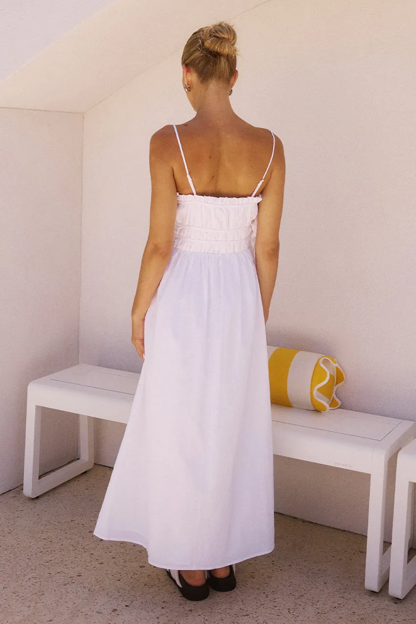 RAFINA MIDI DRESS - WHITE sold by Runaway The Label product image thumbnail 2