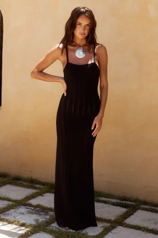 ALBIE MAXI DRESS - BLACK sold by Runaway The Label