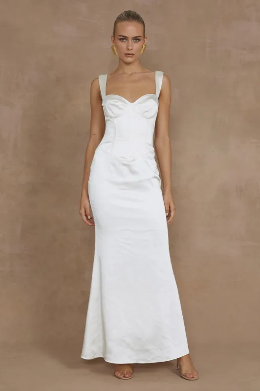 OURA MAXI DRESS - IVORY sold by Runaway The Label